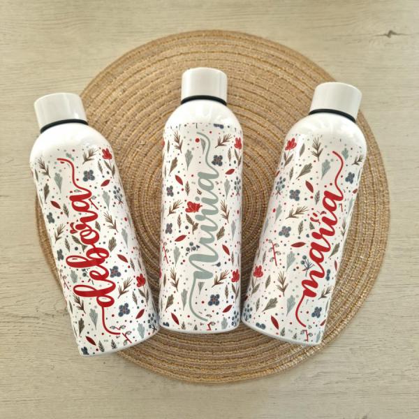 Botella flores de invierno.